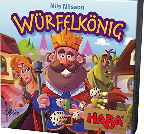 Haba 303485 - Würfelkönig, kniffeliges Zockerspiel für 2-5 Spieler ab 8 Jahren, spannendes Gesellschaftsspiel für die ganze Familie