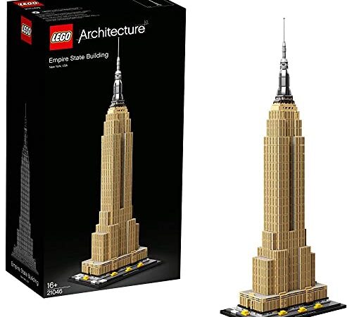 LEGO 21046 Architecture Empire State Building, Modellbausatz von New York, ideal für Jugendliche und Erwachsene als Set zum Stressabbau