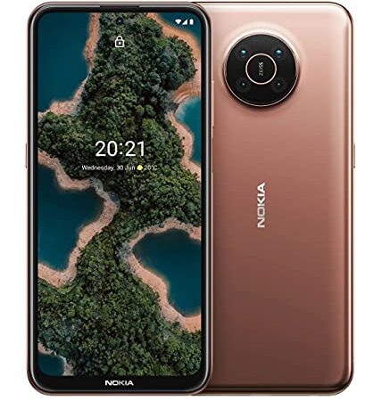 Nokia X20 5G Smartphone, Dual-SIM, RAM 8GB, ROM 128GB, 64MP Quad-Kamera von ZEISS, 6,67” Full HD+ Display, sicheres Android 11 mit 3 Jahre Herstellergarantie & Updates, Alurahmen - Midnight Sun