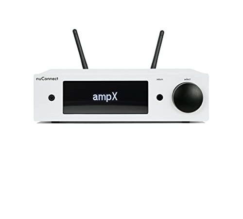 Nubert nuConnect ampX | digitaler Vollverstärker | Wireless Connector für nuPro X | Stereoverstärker mit 2 x 130 W | Phonoverstärker MM/MC mit Bluetooth aptX HD | Verstärker mit USB DAC | Weiß