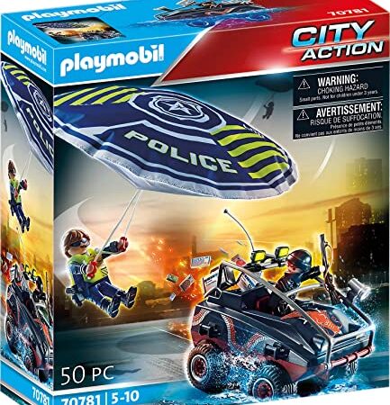 PLAYMOBIL® 70781 Polizei-Fallschirm: Verfolgung des Amphibien-Fahrzeugs