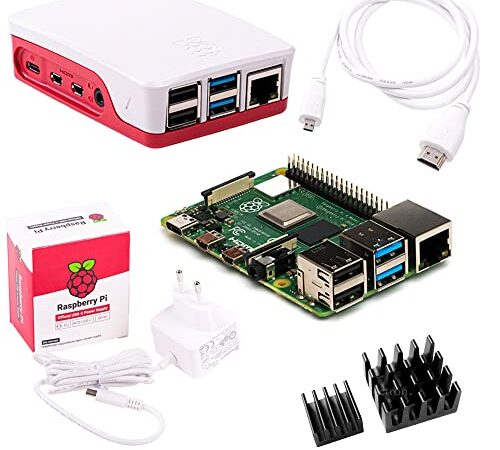 Raspberry Pi 4 Model B 4GB Desktop-Starter-Kit (32 GB) weiß