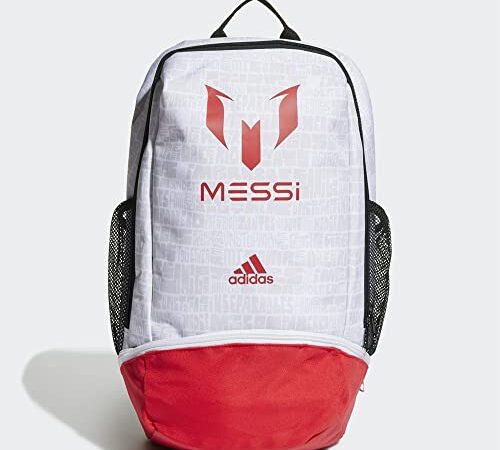 adidas, Messi Backpack, Rucksack, Multco/White/Schwarz/Vi, Ns, Unisex-Bambino