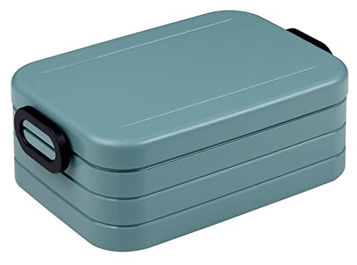 Mepal Take a Break midi – Nordic Green – 900 ml Inhalt – Lunchbox mit Trennwand – ideal für Mealprep – spülmaschinenfest, ABS