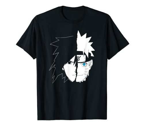 Naruto Shippuden Naruto Sasuke Split Face T-Shirt