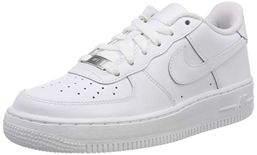 NIKE Air Force 1 (GS) Big Kids Sneakers White/White 314192-117 (5.5 M US)