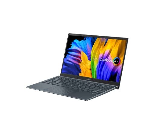 Asus Zenbook 13 OLED Slim Laptop | 13,3" Full-HD OLED Display | AMD Ryzen 5-5600U | 8 GB RAM | 512 GB SSD | AMD Radeon | Windows 11 | QWERTZ Tastatur | Pine Grey |