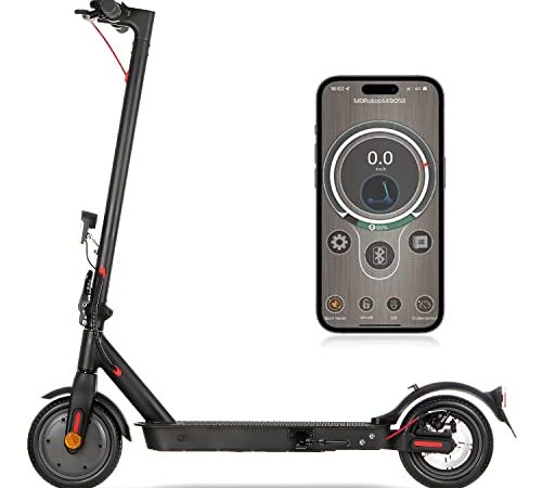 E Scooter mit Straßenzulassung, ABE Elektroroller Belastung bis 120kg, 30 km Reichweite, LED, 20km/h, 350W Motor, 8,5 Zoll Wabenreifen,Duales Bremssystem E Roller für Erwachsene