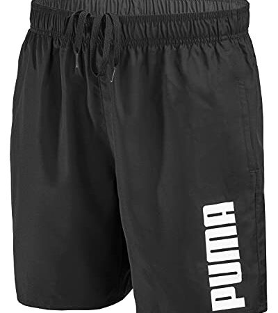 PUMA Herren Badehose Badeshorts Summer Deluxe Swim Shorts - New Black - Gr. L