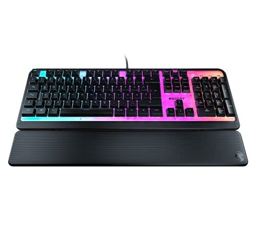 Roccat Magma - Membrane RGB Gaming Keyboard mit RGB-Beleuchtung (DE Layout), schwarz