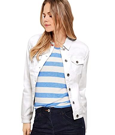 Cecil Damen B211886 Jeansjacke, White, XL