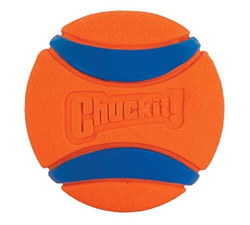 Chuckit! – Ultra Ball Medium – 1 Jagdball für Hunde – Robuster und vielseitiger Ball – Ball der auf der Wasseroberfläche schwimmt – Kompatibel mit Chuckit Launchern! - 6,5 cm Durchmesser