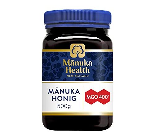 Manuka Health - Manuka Honig MGO 400+ , 100% Pur aus Neuseeland mit zertifiziertem Methylglyoxal Gehalt ,500g( 1er Pack)