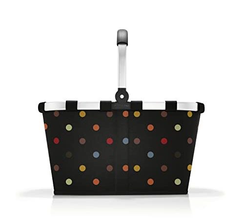 reisenthel carrybag frame dots – Stabiler Einkaufskorb mit viel Stauraum und praktischer Innentasche – Elegantes und wasserabweisendes Design